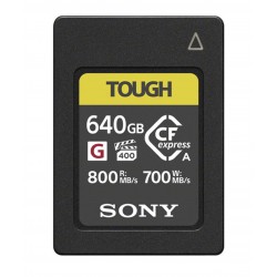 SONY CFexpress SERIE G 640GB TYPE A (jusqu'à 800MB/S en lecture et 700 MB/S en écriture)