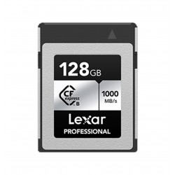 LEXAR PRO Cfexpress Silver 128GB TYPE B (jusqu'à 1750 MB/S en lecture et 1300 MB/S en écriture)