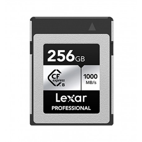 LEXAR PRO Cfexpress Silver 256GB TYPE B (jusqu'à 1750 MB/S en lecture et 1300 MB/S en écriture)