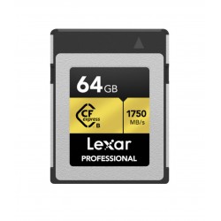 LEXAR PRO Cfexpress 64GB TYPE B (jusqu'à 1750MB/S en lecture et 1000MB/S en écriture)